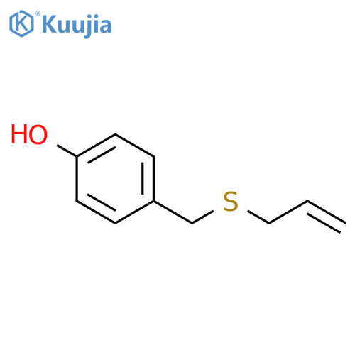 Phenol, 4-[(2-propenylthio)methyl]- structure
