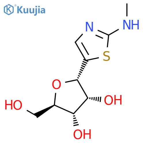 D-RIBITOL, 1,4-ANHYDRO-1-C-[2-(METHYLAMINO)-5-THIAZOLYL]-, (1S)- structure