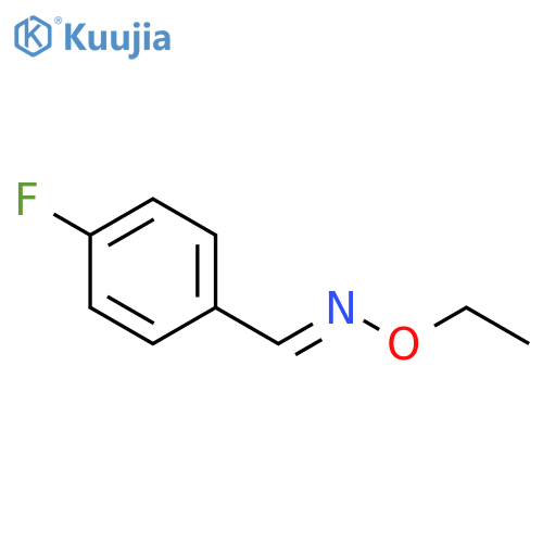 Benzaldehyde, 4-fluoro-, O-ethyloxime structure