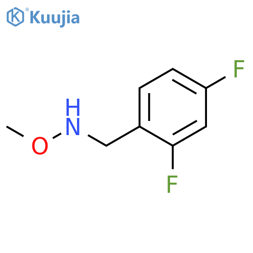 Benzenemethanamine, 2,4-difluoro-N-methoxy- structure