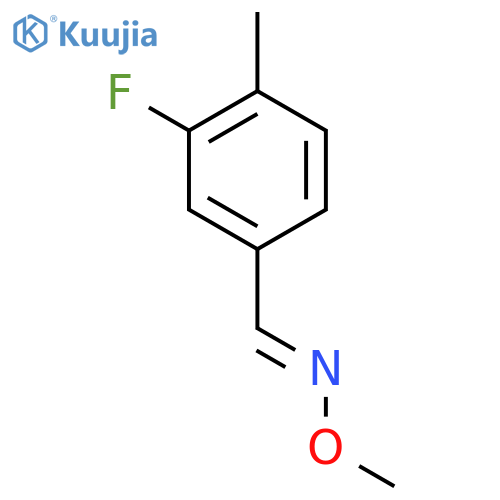Benzaldehyde, 3-fluoro-4-methyl-, O-methyloxime structure