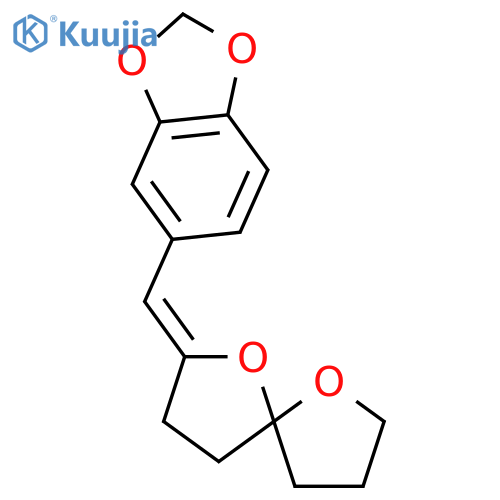 1,6-Dioxaspiro[4.4]nonane, 2-(1,3-benzodioxol-5-ylmethylene)-, (2Z)- structure