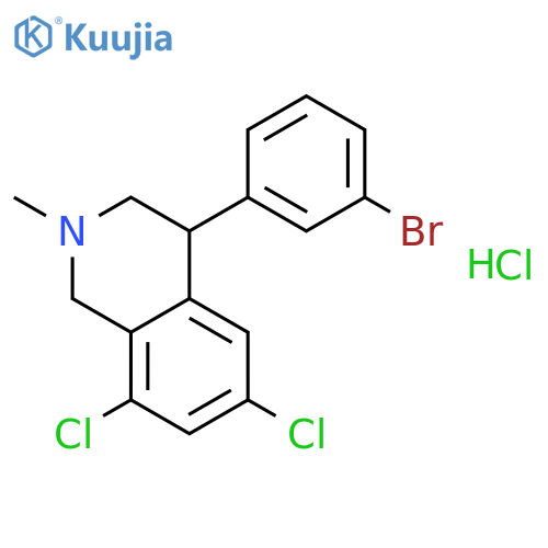 4-(3-Bromophenyl)-6,8-dichloro-2-methyl-1,2,3,4-tetrahydroisoquinoline hydrochloride structure