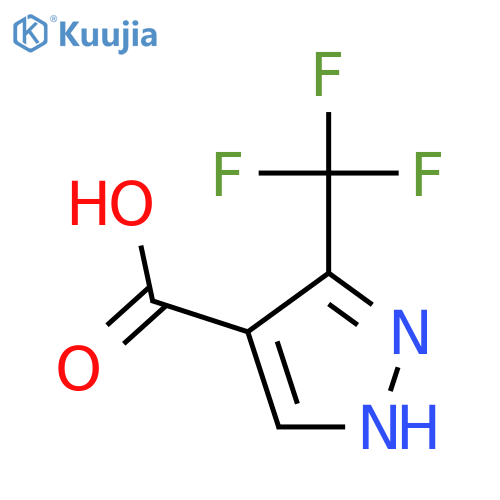 3-(trifluoromethyl)-1H-pyrazole-4-carboxylic acid structure