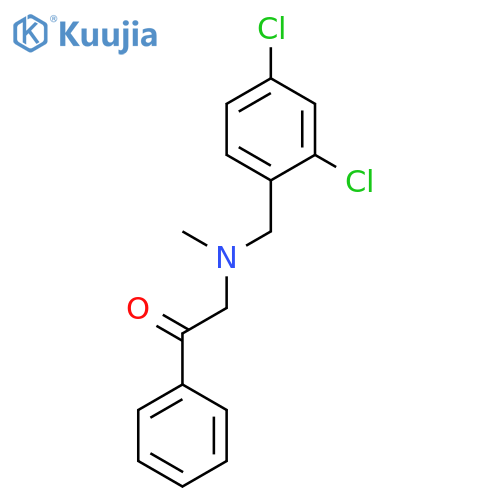 Ethanone, 2-[[(2,4-dichlorophenyl)methyl]methylamino]-1-phenyl- structure