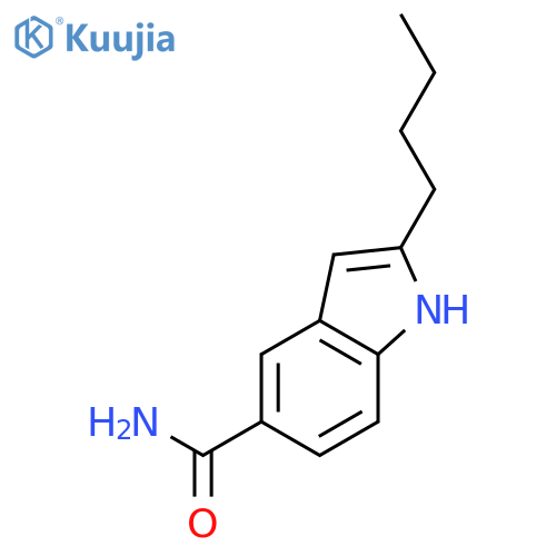 1H-Indole-5-carboxamide, 2-butyl- structure