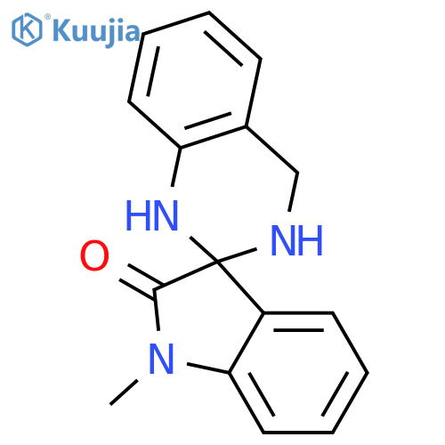 SPIRO[3H-INDOLE-3,2'(1'H)-QUINAZOLIN]-2(1H)-ONE, 3',4'-DIHYDRO-1-METHYL- structure