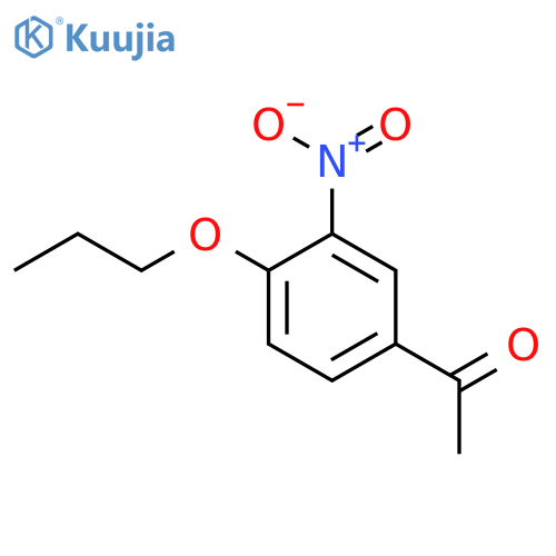 Ethanone, 1-(3-nitro-4-propoxyphenyl)- structure