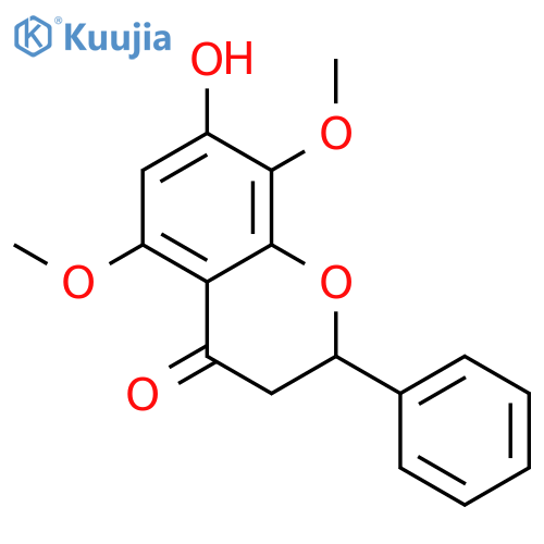 7-Hydroxy-5,8-dimethoxy-2-phenylchroman-4-one structure