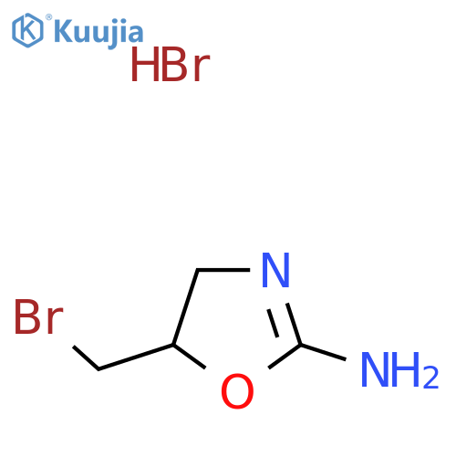 5-Bromomethyl-4,5-dihydro-oxazol-2-ylamine hydrobromide structure