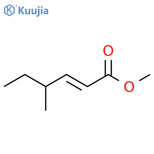 2-Hexenoic acid, 4-methyl-, methyl ester, (2E)- structure