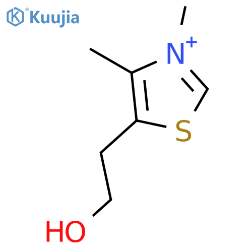 2-(3,4-dimethyl-1,3-thiazol-3-ium-5-yl)ethanol structure