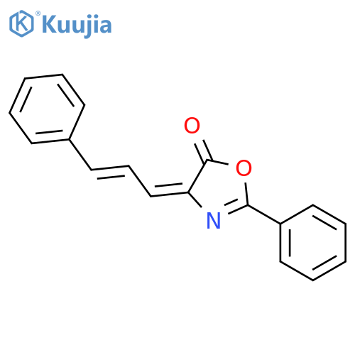5(4H)-Oxazolone, 2-phenyl-4-(3-phenyl-2-propen-1-ylidene)- structure
