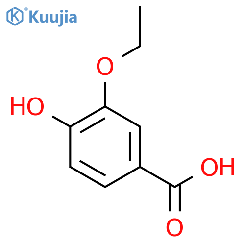 3-ethoxy-4-hydroxybenzoic acid structure