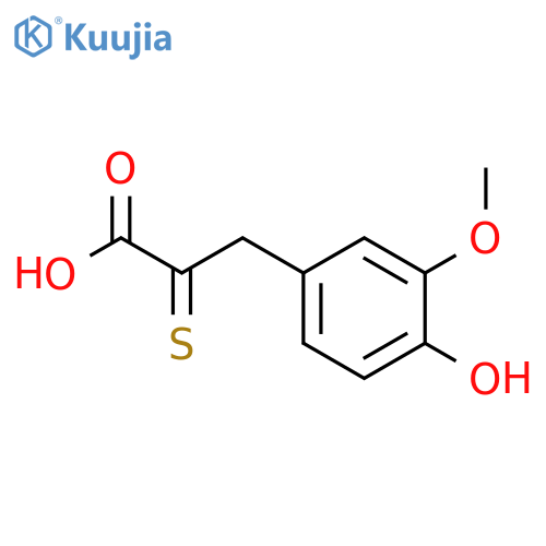 3-(4-hydroxy-3-methoxyphenyl)-2-sulfanylidenepropanoic Acid structure