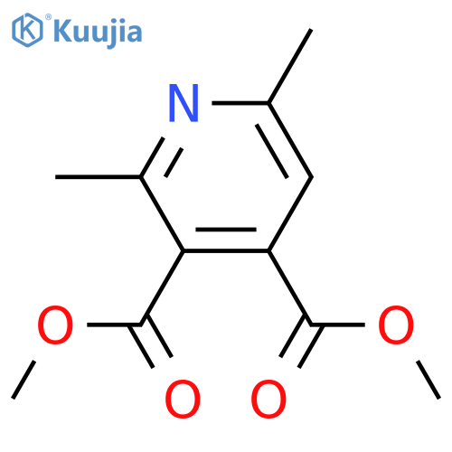 3,4-PYRIDINEDICARBOXYLIC ACID, 2,6-DIMETHYL-, DIMETHYL ESTER structure