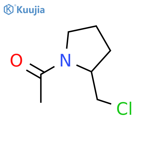 1-2-(chloromethyl)pyrrolidin-1-ylethan-1-one structure