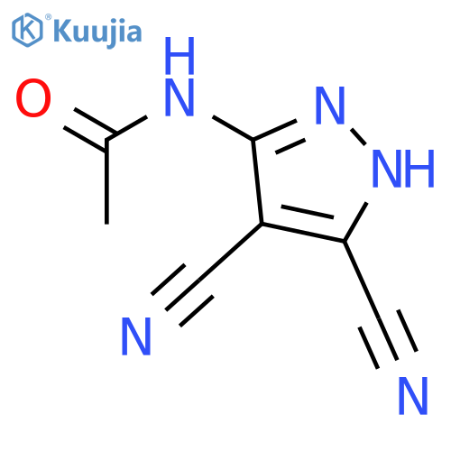 Acetamide,N-(4,5-dicyano-1H-pyrazol-3-yl)- structure