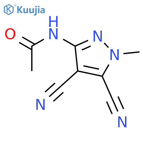 Acetamide,N-(4,5-dicyano-1-methyl-1H-pyrazol-3-yl)- structure