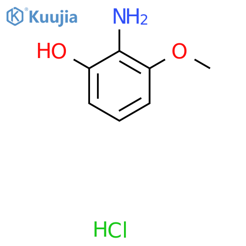 Phenol, 2-amino-3-methoxy-, hydrochloride (1:1) structure