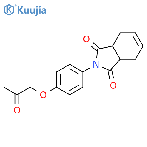 2-[4-(2-oxopropoxy)phenyl]-3a,4,7,7a-tetrahydro-1H-isoindole-1,3(2H)-dione structure