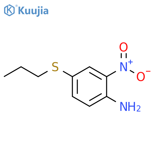 2-nitro-4-(propylthio)aniline structure
