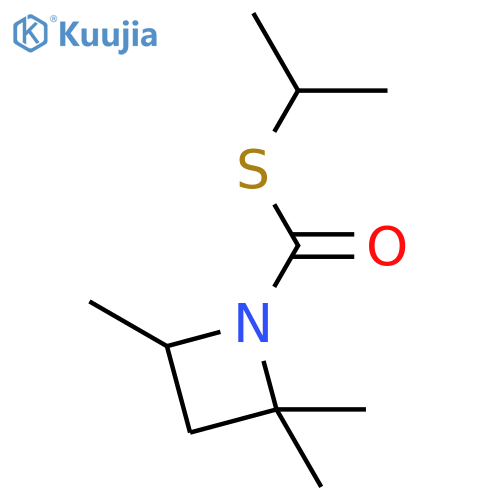 1-Azetidinecarbothioic acid, 2,2,4-trimethyl-, S-(1-methylethyl) ester structure