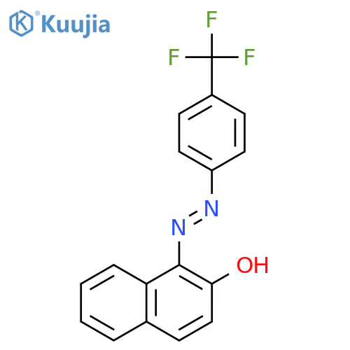 2-NAPHTHALENOL, 1-[[4-(TRIFLUOROMETHYL)PHENYL]AZO]- structure
