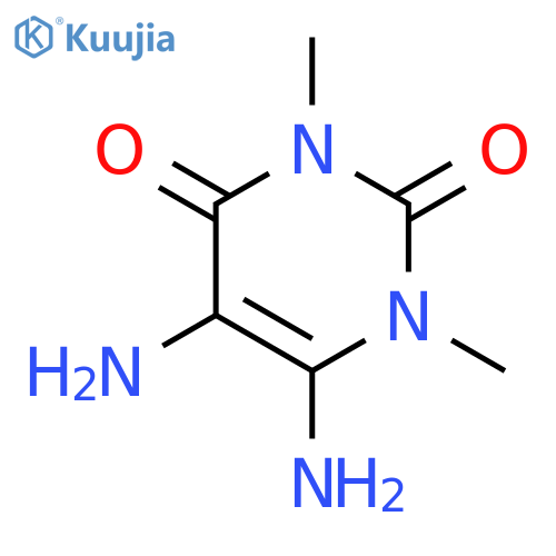 5,6-diamino-1,3-dimethyl-1,2,3,4-tetrahydropyrimidine-2,4-dione structure