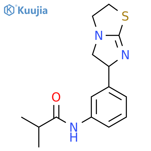 Propanamide,2-methyl-N-[3-[(6S)-2,3,5,6-tetrahydroimidazo[2,1-b]thiazol-6-yl]phenyl]- structure