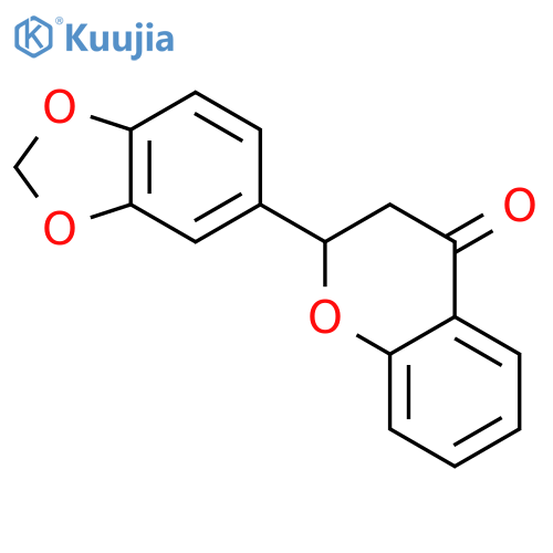 4H-1-Benzopyran-4-one, 2-(1,3-benzodioxol-5-yl)-2,3-dihydro- structure