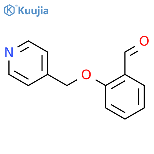 2-(pyridin-4-yl)methoxybenzaldehyde structure