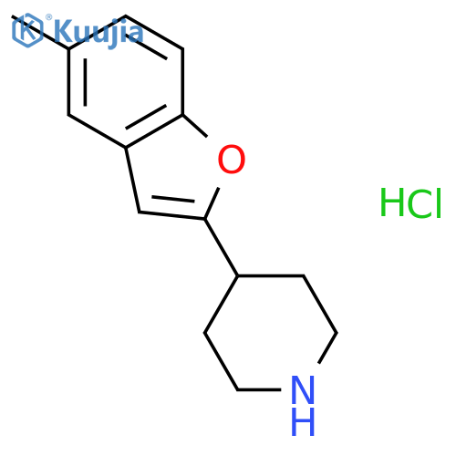 Piperidine, 4-(5-methyl-2-benzofuranyl)-, hydrochloride structure