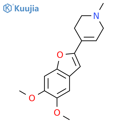 Pyridine, 4-(5,6-dimethoxy-2-benzofuranyl)-1,2,3,6-tetrahydro-1-methyl- structure