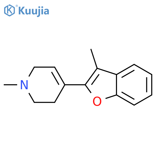 PYRIDINE, 1,2,3,6-TETRAHYDRO-1-METHYL-4-(3-METHYL-2-BENZOFURANYL)- structure