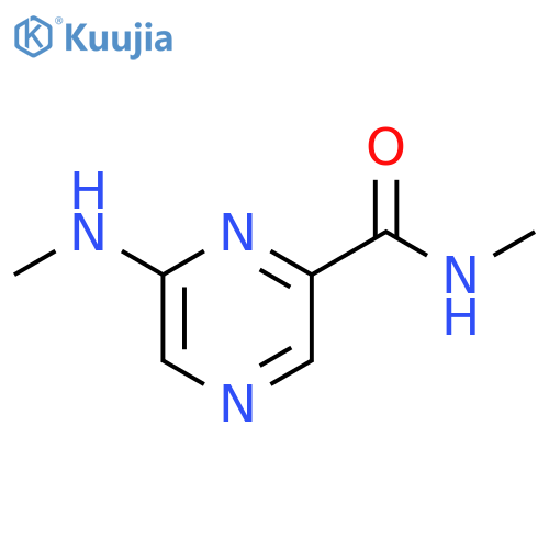 2-Pyrazinecarboxamide, N-methyl-6-(methylamino)- structure
