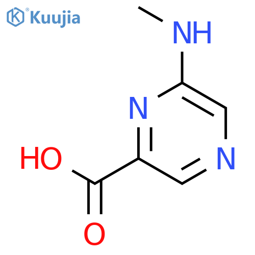 6-(Methylamino)pyrazine-2-carboxylic acid structure