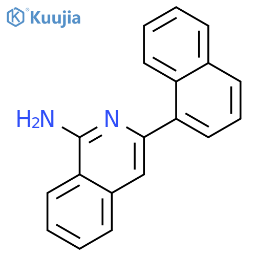 1-Isoquinolinamine, 3-(1-naphthalenyl)- structure