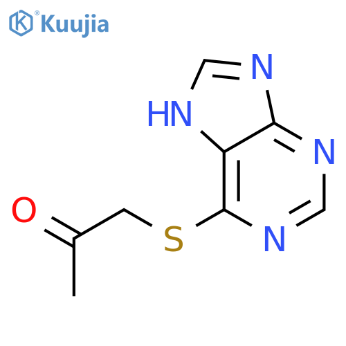 1-(7h-purin-6-ylsulfanyl)propan-2-one structure