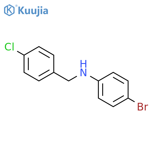 4-bromo-N-(4-chlorobenzyl)aniline structure