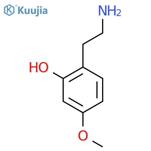 2-(2-Aminoethyl)-5-methoxyphenol structure