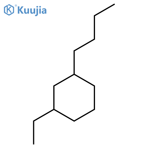 1-Butyl-3-ethylcyclohexane structure