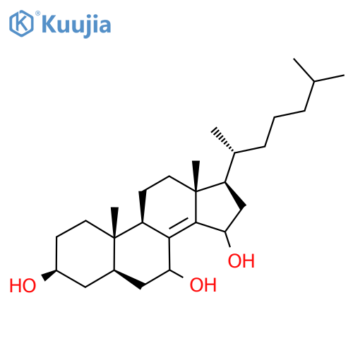 Cholest-8(14)-ene-3,7,15-triol, (3beta,5alpha)- structure