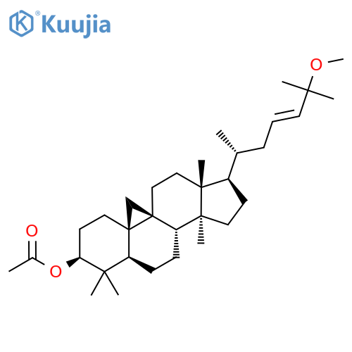 [(1S,3R,6S,8R,11S,12S,15R,16R)-15-[(E,2R)-6-Methoxy-6-methylhept-4-en-2-yl]-7,7,12,16-tetramethyl-6-pentacyclo[9.7.0.01,3.03,8.012,16]octadecanyl] acetate structure