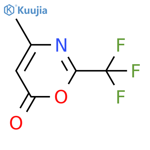6H-1,3-Oxazin-6-one, 4-methyl-2-(trifluoromethyl)- structure