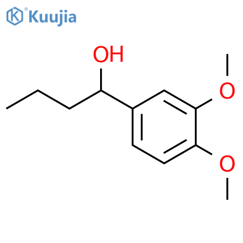 1-(3,4-Dimethoxyphenyl)-1-butanol structure