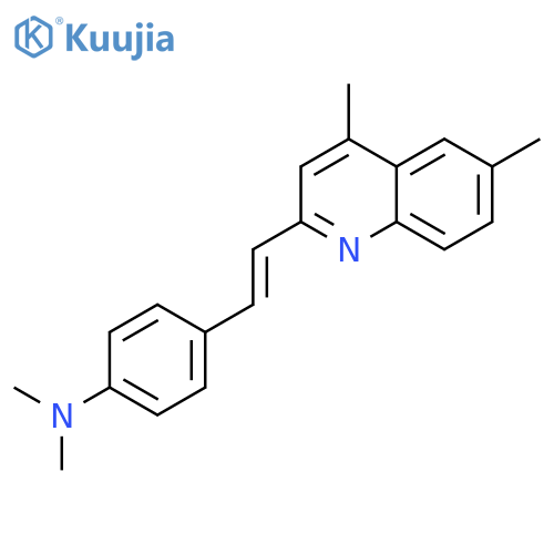 Benzenamine,4-[2-(4,6-dimethyl-2-quinolinyl)ethenyl]-N,N-dimethyl- structure