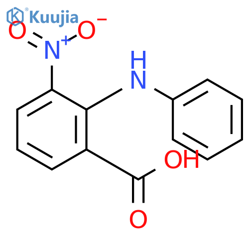 Benzoic acid,3-nitro-2-(phenylamino)- structure