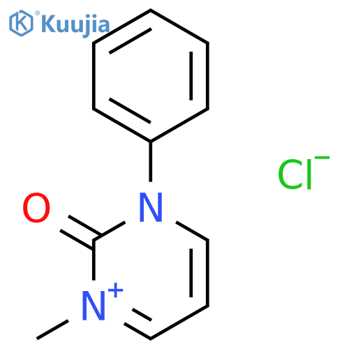 Pyrimidinium, 2,3-dihydro-1-methyl-2-oxo-3-phenyl-, chloride structure