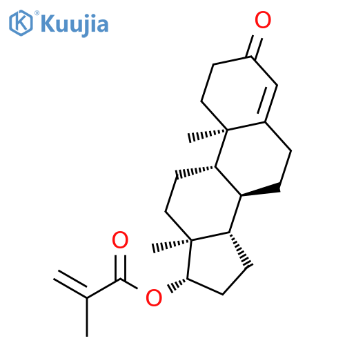 Androst-4-en-3-one, 17-[(2-methyl-1-oxo-2-propenyl)oxy]-, (17b)- structure